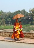 passing monks